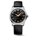 Longines orologio Conquest Heritage 38mm nero automatico acciaio L1.649.4.52.2
