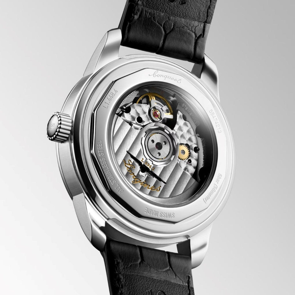 Longines orologio Conquest Heritage Central Power Reserve 38mm champagne automatico acciaio L1.648.4.78.2