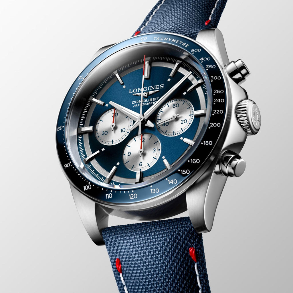Longines orologio Conquest Marco Odermatt Edition 42mm blu automatico acciaio L3.835.4.91.2