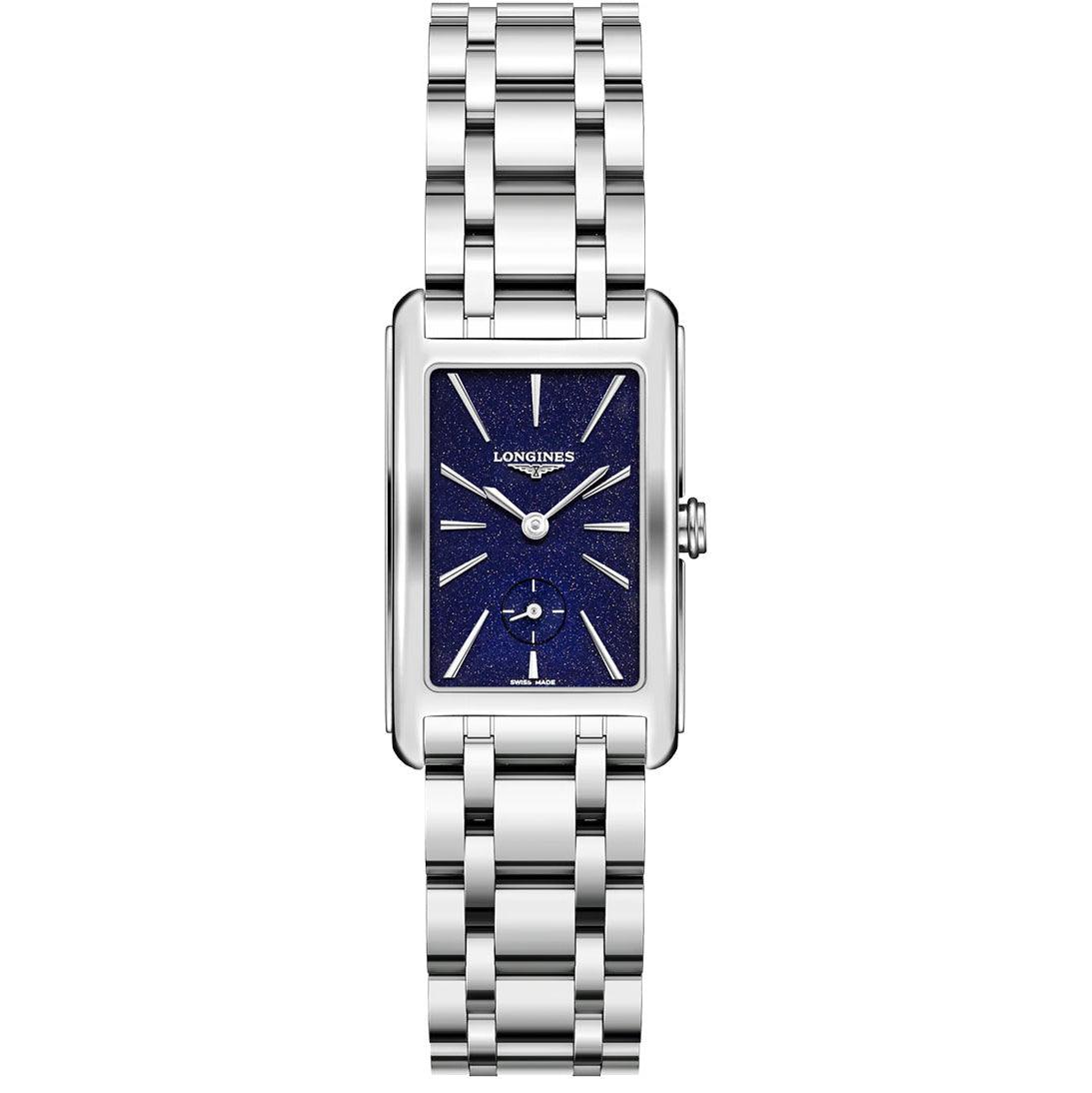 Longines orologio DolceVita 23,3x37mm blu quarzo acciaio L5.512.4.93.6