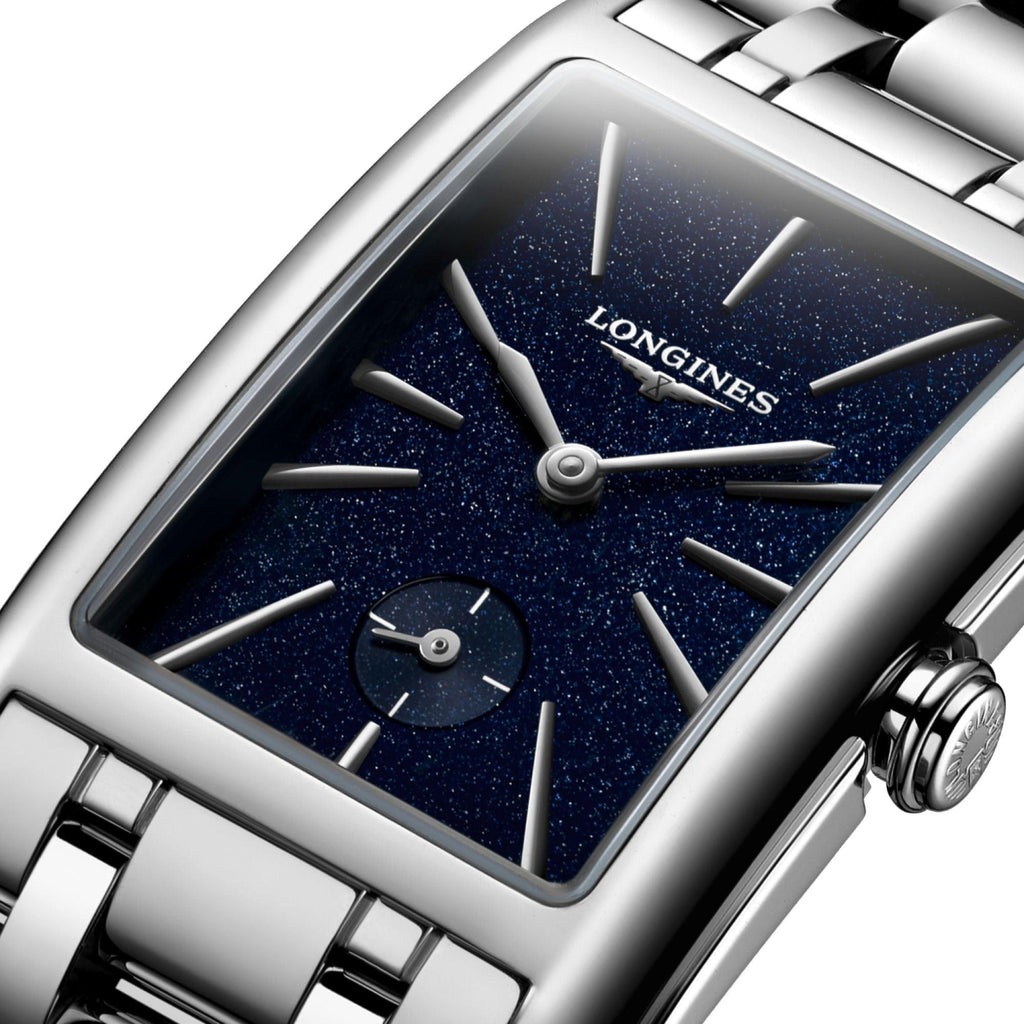 Longines orologio DolceVita 23,3x37mm blu quarzo acciaio L5.512.4.93.6