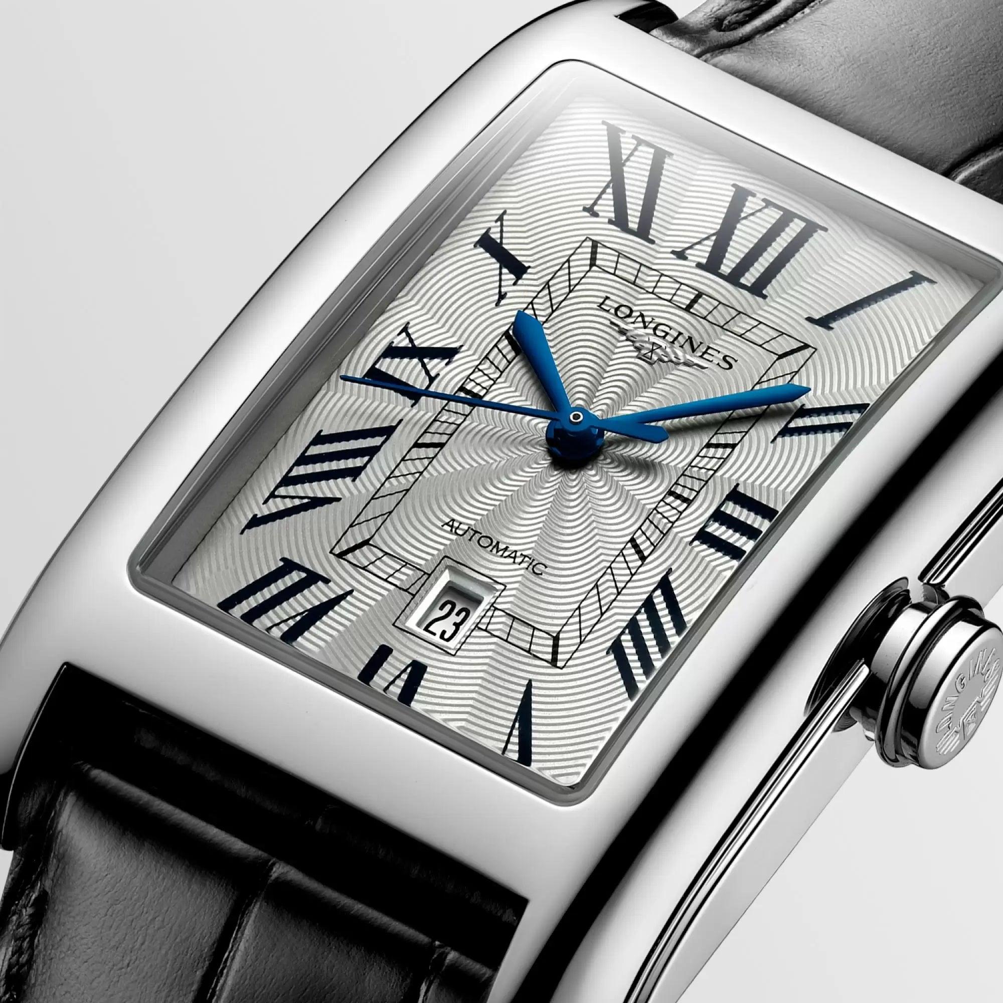 Longines orologio DolceVita 27.70x43.80mm argento automatico acciaio L5.757.4.73.0