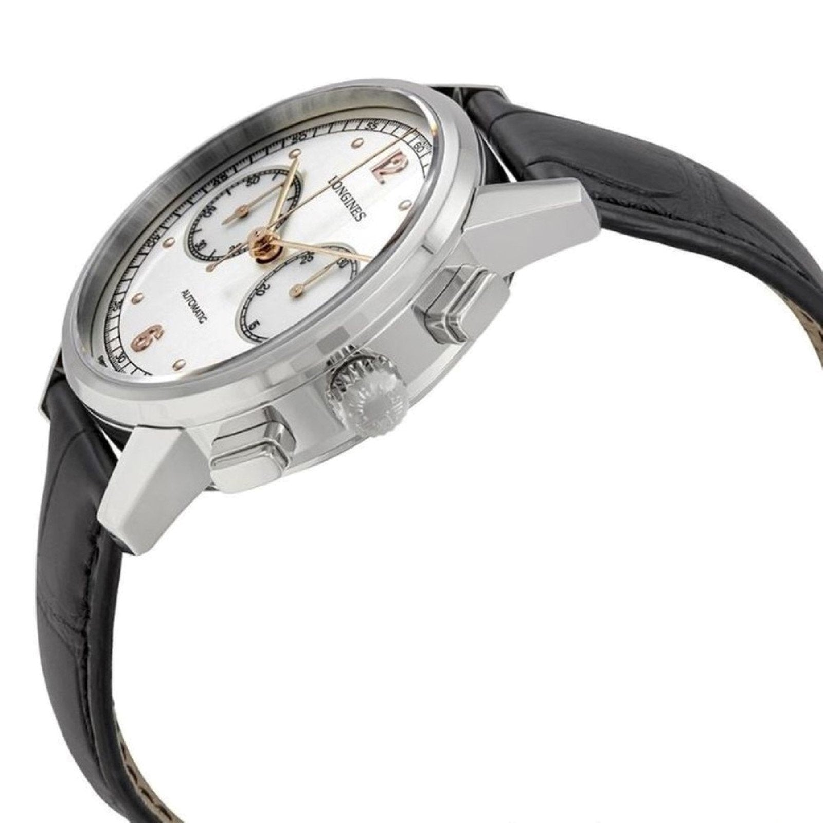 Longines orologio Heritage Chronograph 1940 argento automatico acciaio L2.814.4.76.0