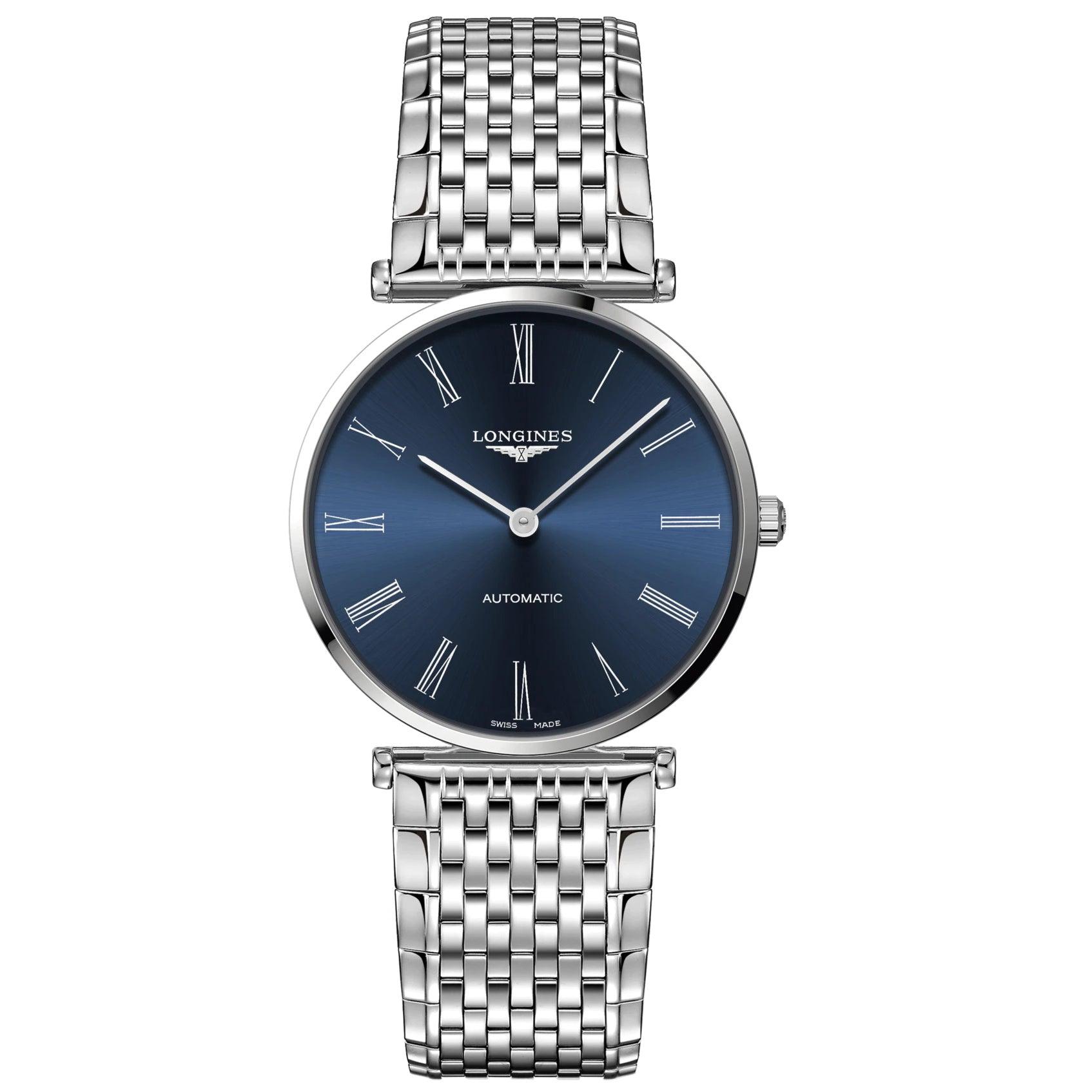 Longines orologio La Grande Classique 38mm blu automatico acciaio Longines orologio DolceVita 27,70x43,80mm argento automatico acciaio L4.918.4.94.6