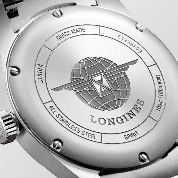 Longines orologio Longines Spirit 40mm blu automatico acciaio L3.810.4.93.6