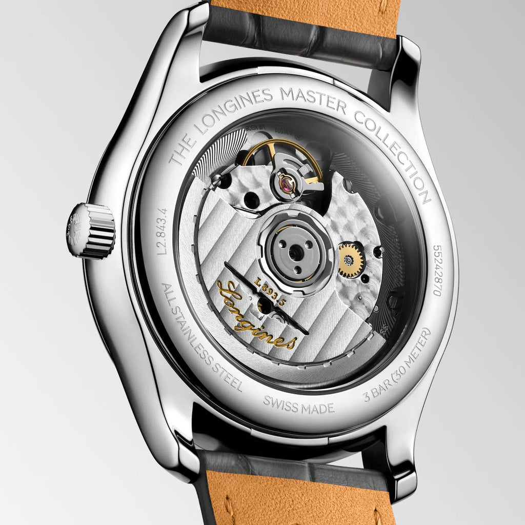 Longines orologio Master Collection 38mm antracite automatico acciaio L2.843.4.63.2