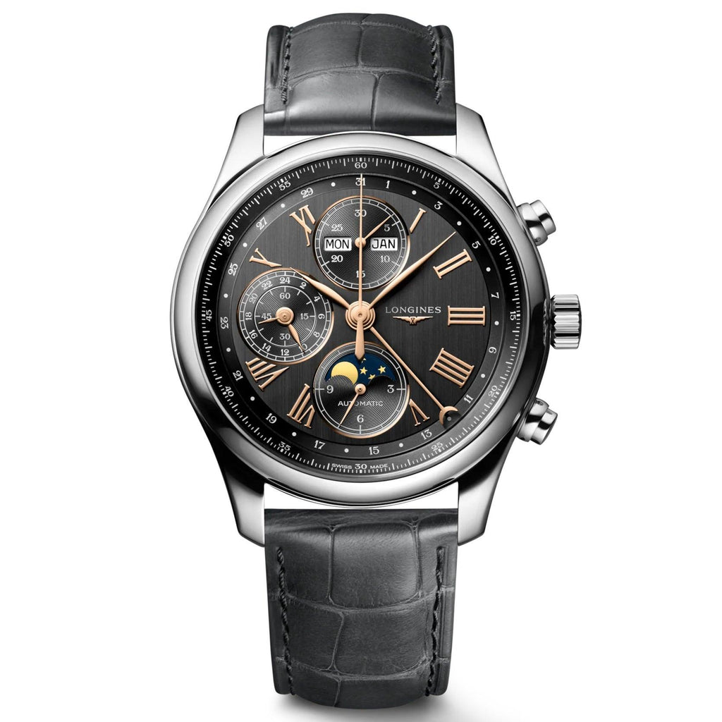 Longines orologio Master Collection 42mm antracite automatico acciaio L2.773.4.61.2