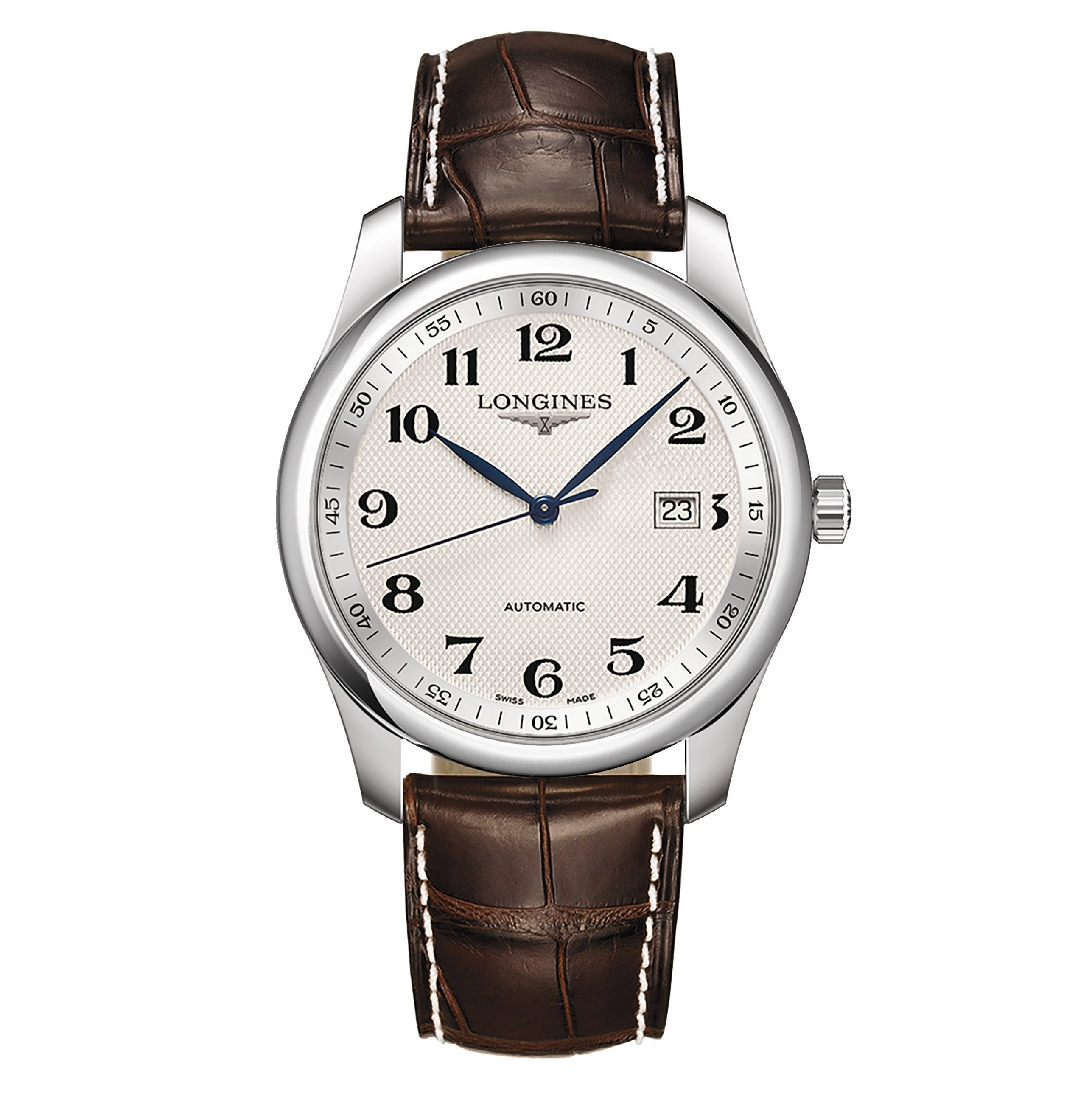 Longines orologio Master Collection date automatico 38,5mm acciaio pelle L2.793.4.78.3