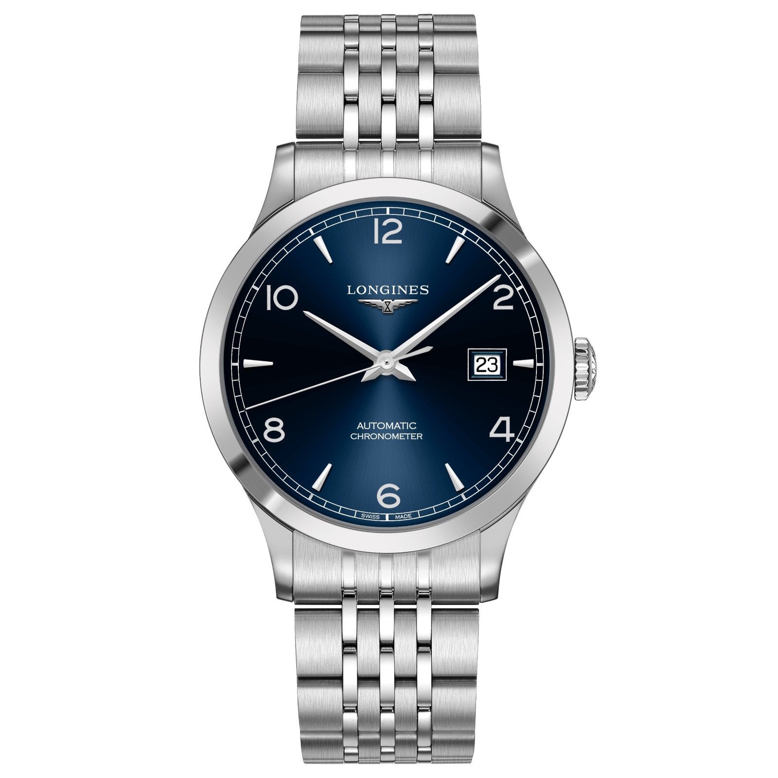 Longines orologio Record collection automatic COSC blue dial L2.821.4.96.6