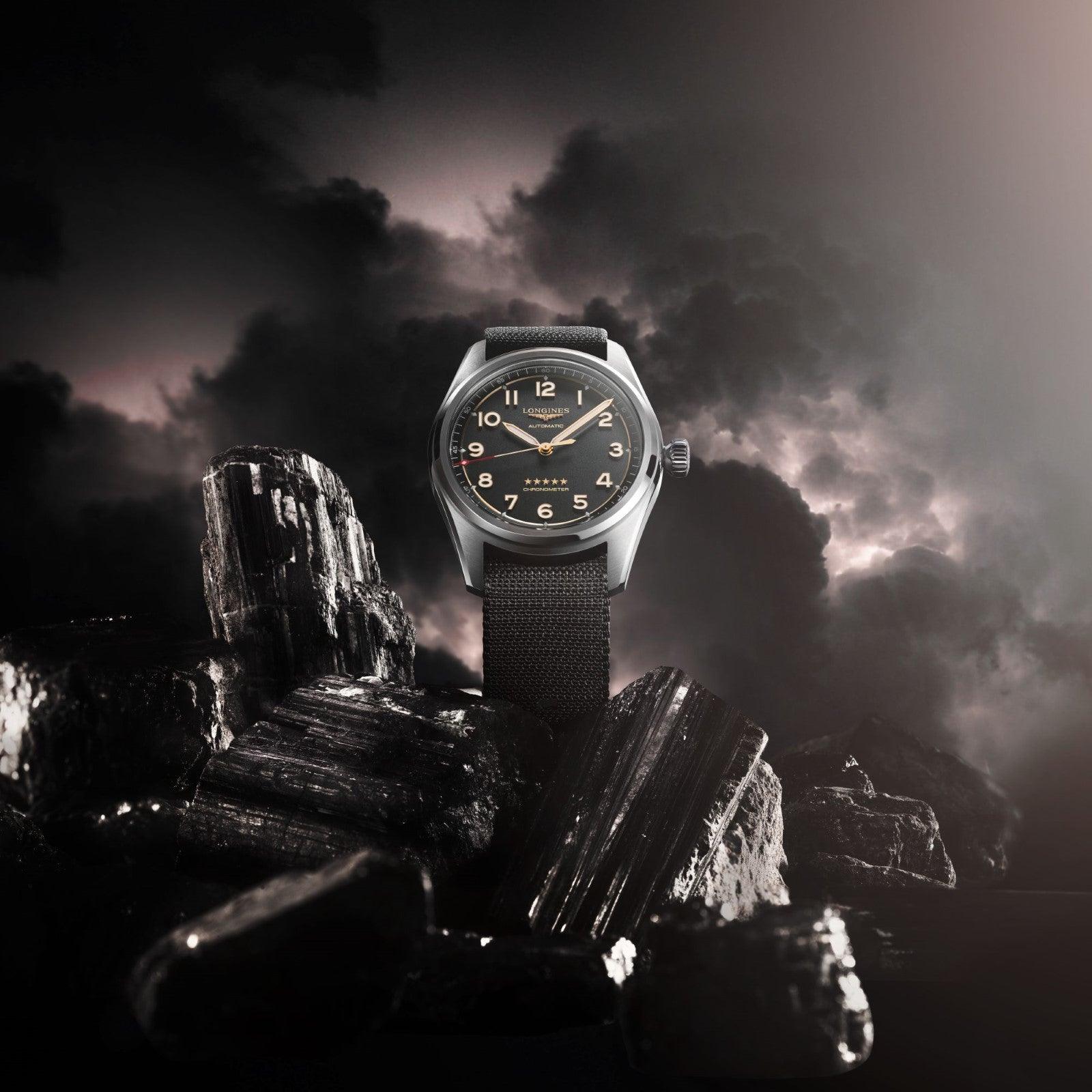 Longines orologio Spirit 40mm antracite automatico titanio L3.810.1.53.2