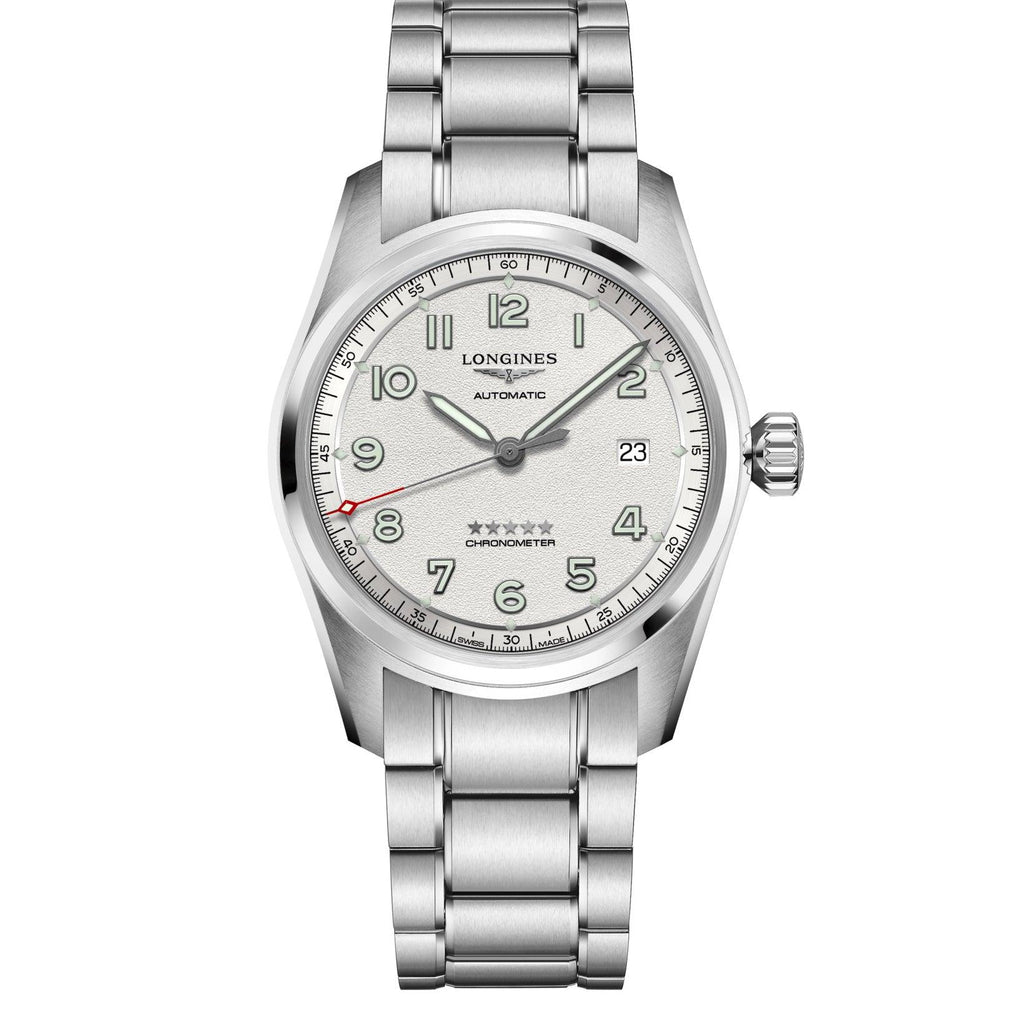 Longines orologio Spirit 40mm argento automatico acciaio L3.810.4.73.6