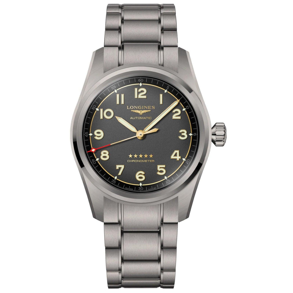Longines orologio Spirit 42mm antracite automatico titanio L3.811.1.53.6