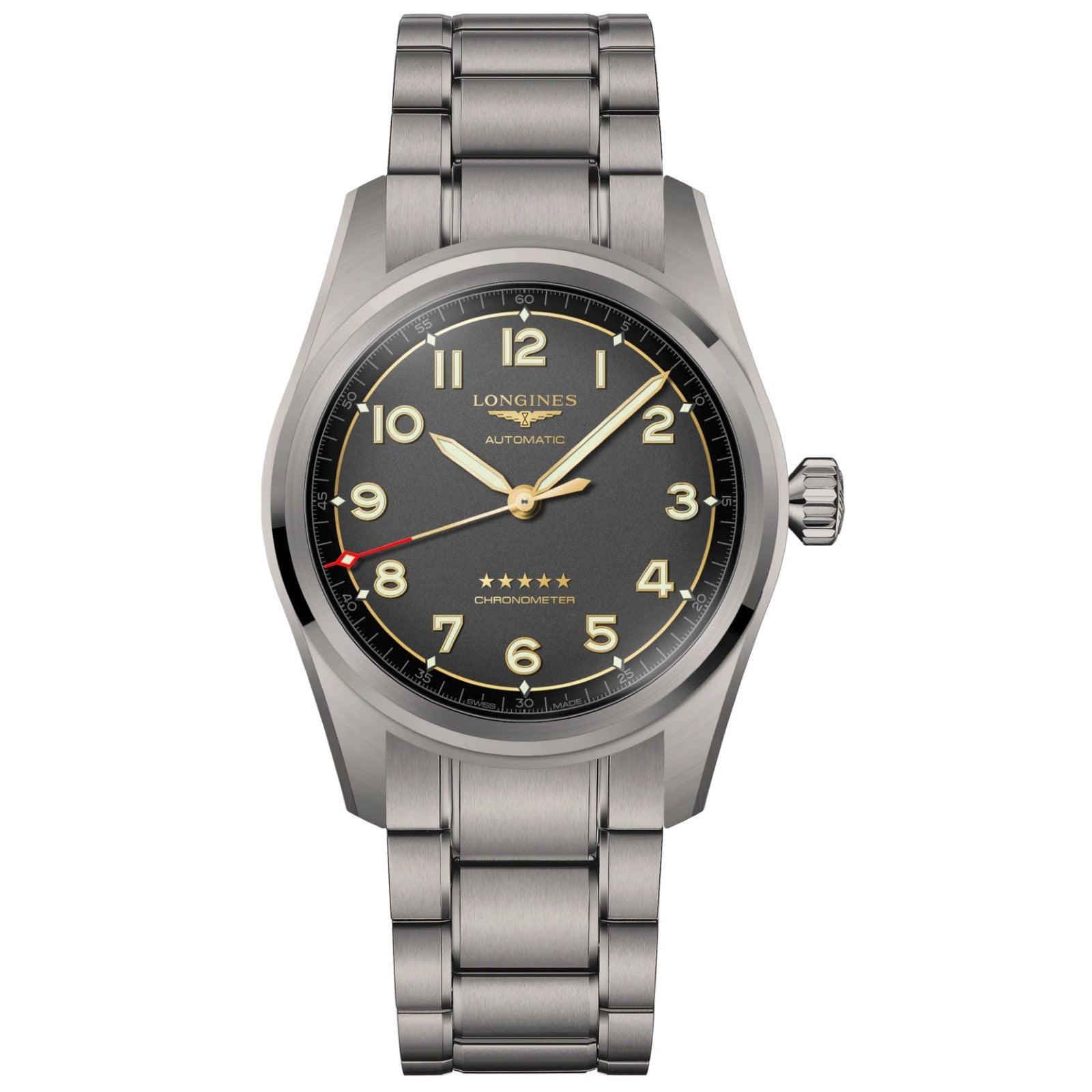 Longines orologio Spirit 42mm antracite automatico titanio L3.811.1.53.6