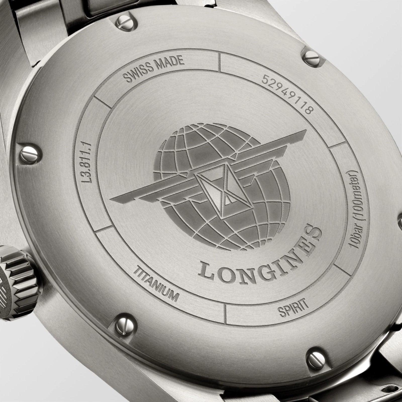 Longines orologio Spirit 42mm antracite automatico titanio L3.811.1.53.6