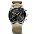 Longines orologio Spirit Flyback 42mm nero automatico acciaio L3.821.4.53.9
