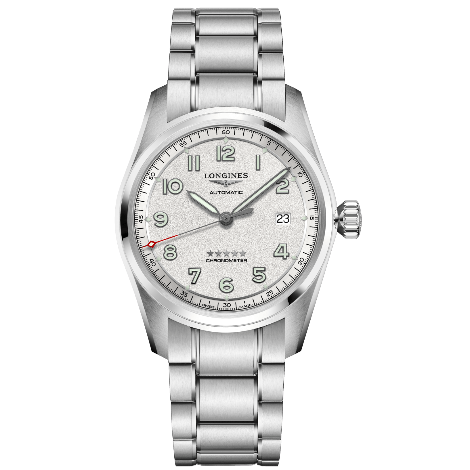 Longines orologio Spirit Prestige Edition 40mm argento automatico acciaio L3.810.4.73.9