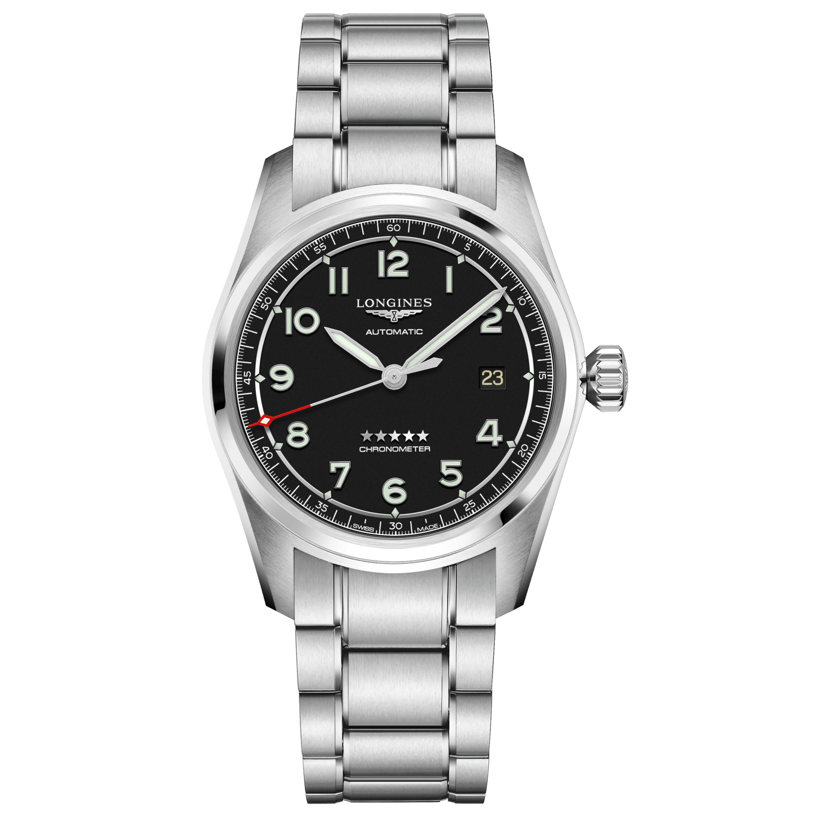 Longines orologio Spirit Prestige Edition 40mm nero mat automatico acciaio L3.810.4.53.9