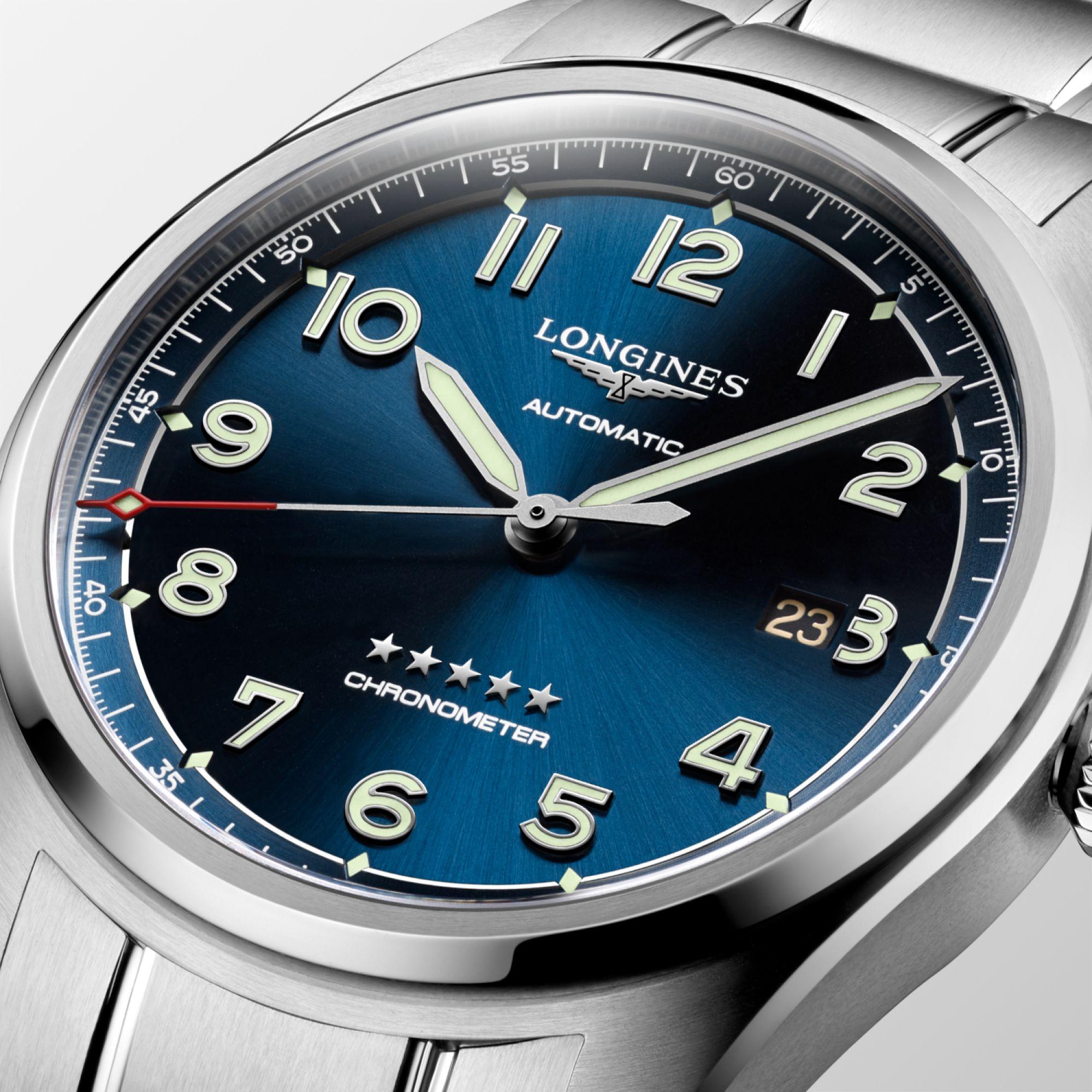 Longines orologio Spirit Prestige Edition 42mm argento automatico acciaio L3.811.4.93.9