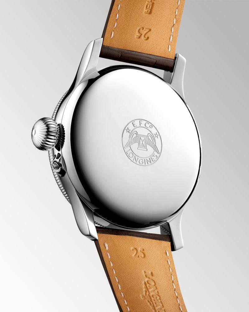 Longines orologio The Lindbergh Hour Angle Watch 47,5mm bianco automatico acciaio L2.678.4.11.0