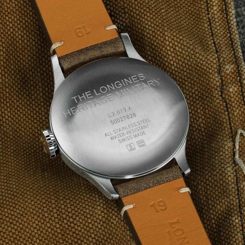 Longines orologio The Longines Heritage Military 38,5 mm argento automatico acciaio L2.819.4.93.2