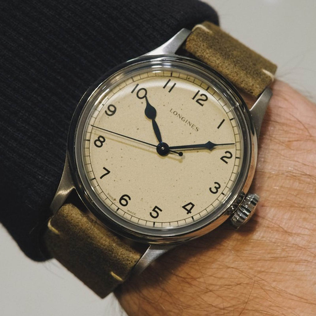 Longines orologio The Longines Heritage Military 38,5 mm argento automatico acciaio L2.819.4.93.2