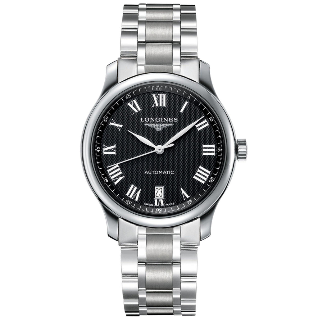 Longines orologio The Longines Master Collection 38,5mm nero acciaio uomo automatico L2.628.4.51.6