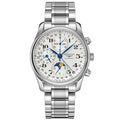 Longines orologio The Longines Master Collection 40mm argento acciaio uomo cronografo automatico L2.673.4.78.6