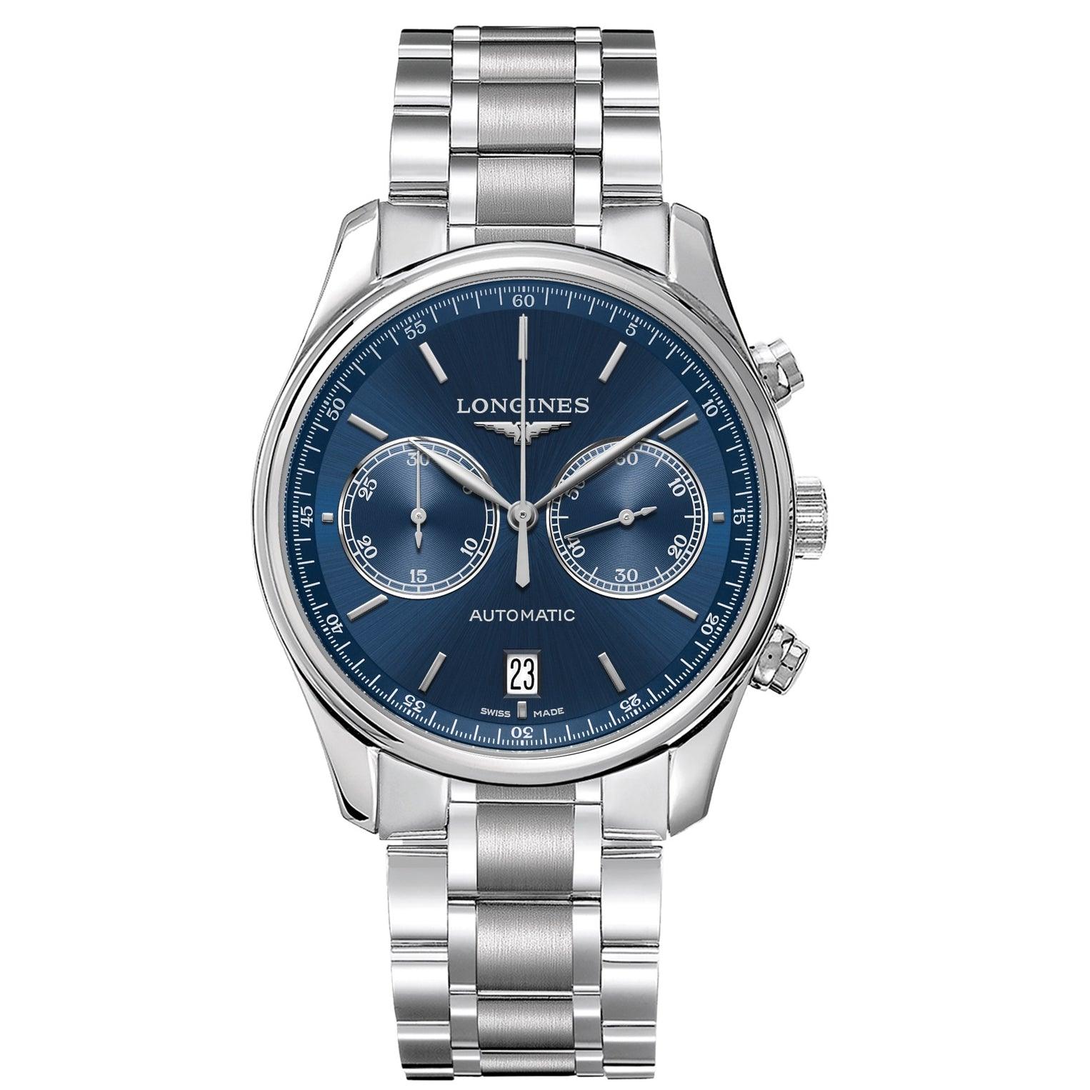 Longines orologio The Longines Master Collection cronografo 40mm blu automatico acciaio L2.629.4.92.6