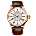 Longines orologio The Longines Weems Second-Setting Watch 47,5mm bianco automatico oro rosa 18kt L2.713.8.11.0