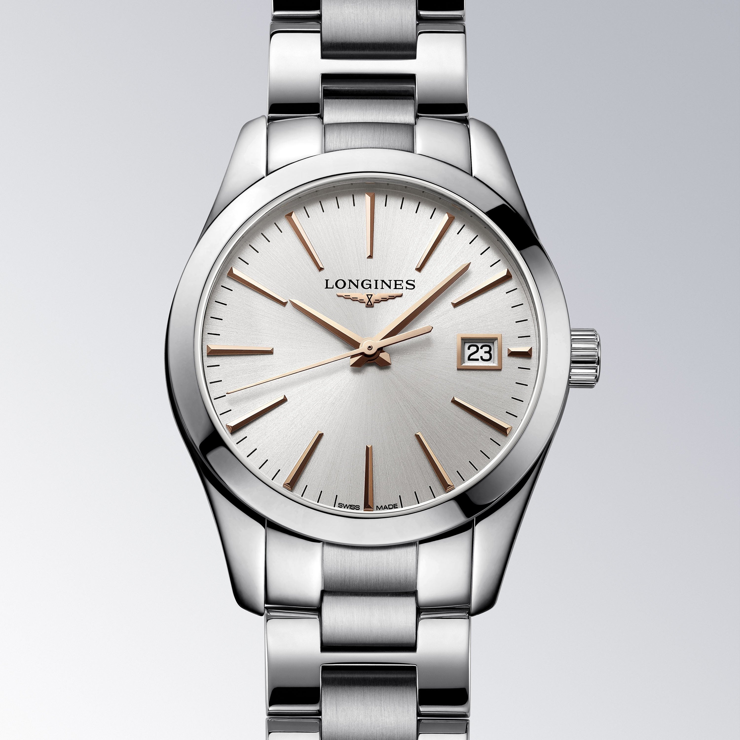 Longines orologio uomo Conquest Classic 34mm acciaio quarzo L2.386.4.72.6