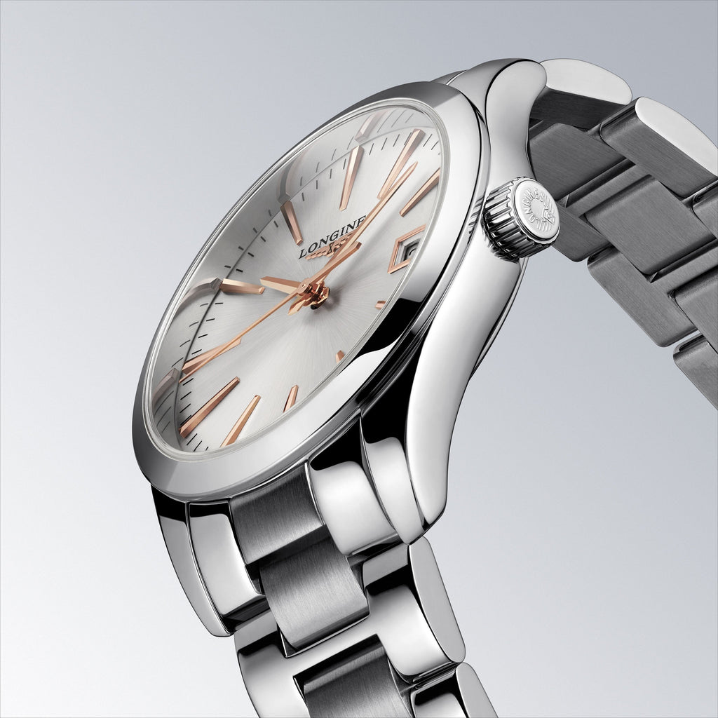 Longines orologio uomo Conquest Classic 34mm acciaio quarzo L2.386.4.72.6