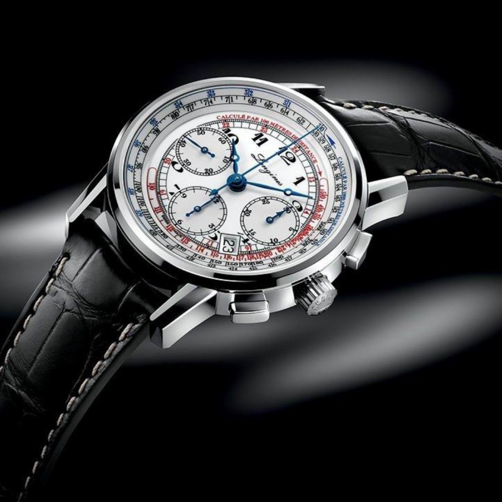 Longines orologio uomo Heritage Chronograph 41mm automatico acciaio L2.781.4.13.2