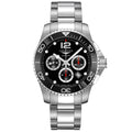 Longines orologio uomo HydroConquest nero ceramica 43mm automatico acciaio L3.883.4.56.6
