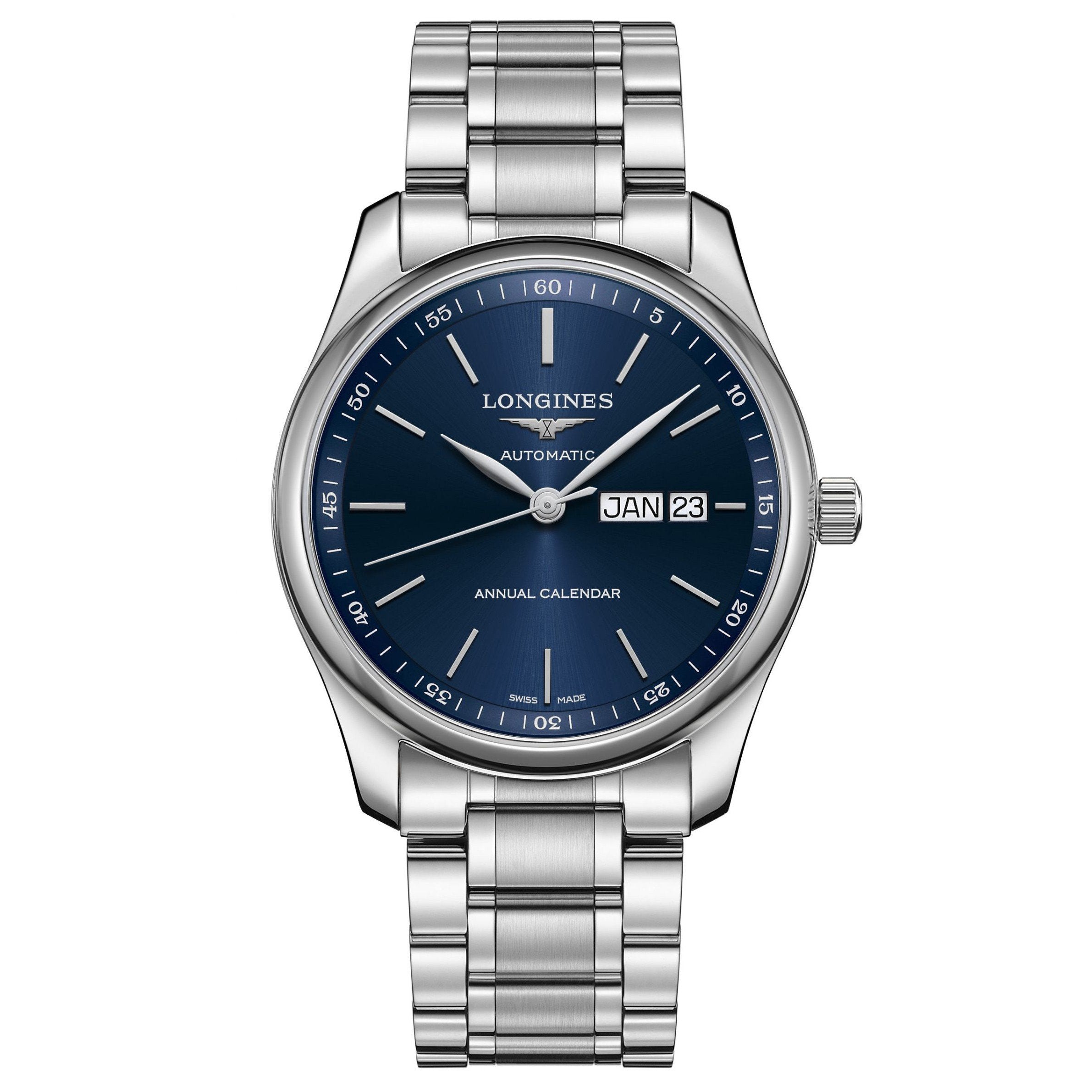 Longines orologio uomo Master Collection calendario annuale 40mm acciaio automatico L2.910.4.92.6