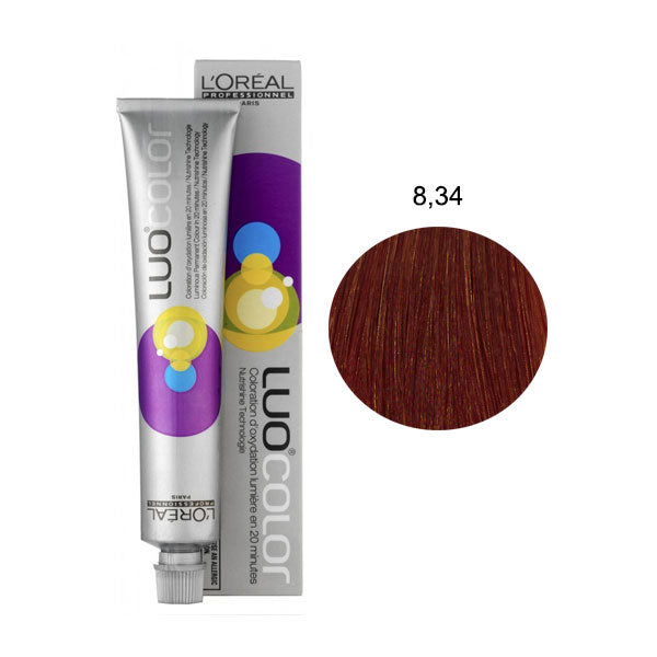 L'OREAL PROFESSIONNEL LUOCOLOR COLORAZIONE PERMANENTE 8,34