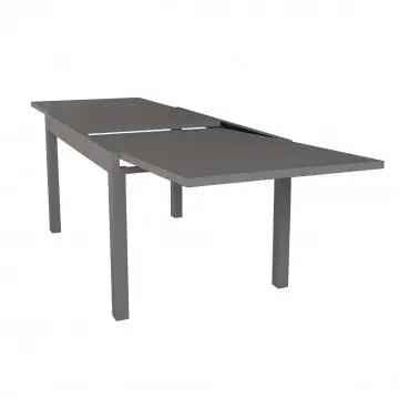 Tavolo Hawaii allungabile in alluminio taupe - 135/270 X 90