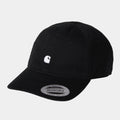 Carhartt Cappellino Medison Logo I023750 0D2 black-white