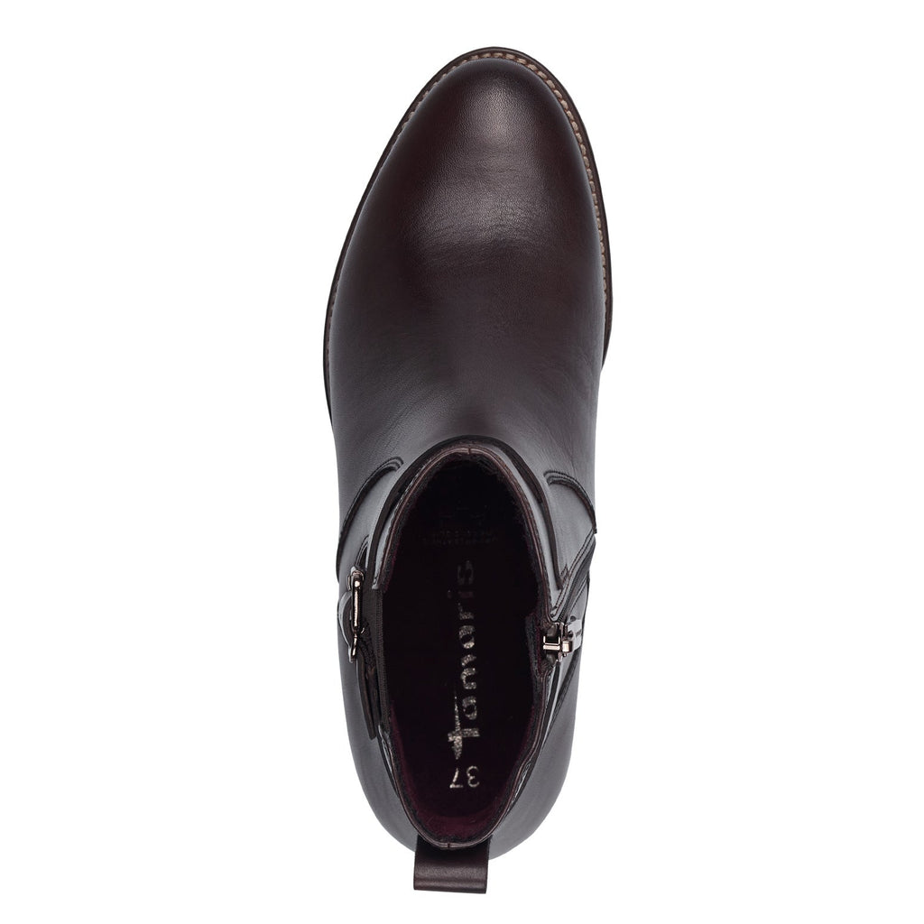 Tamaris Tronchetto pelle marrone