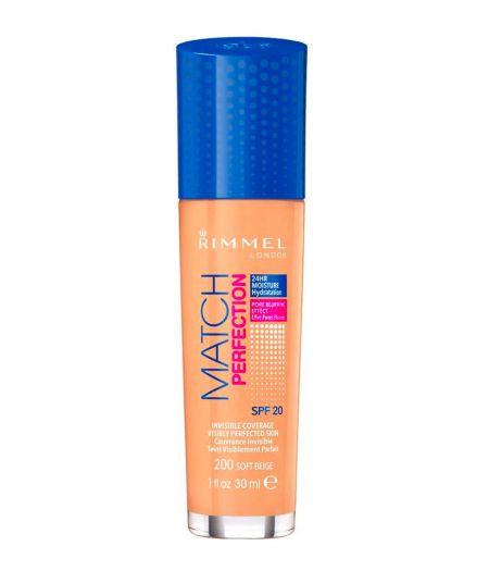 RIMMEL MATCH PERFECTIONFONDOTINTA SOFT BEIGE 200