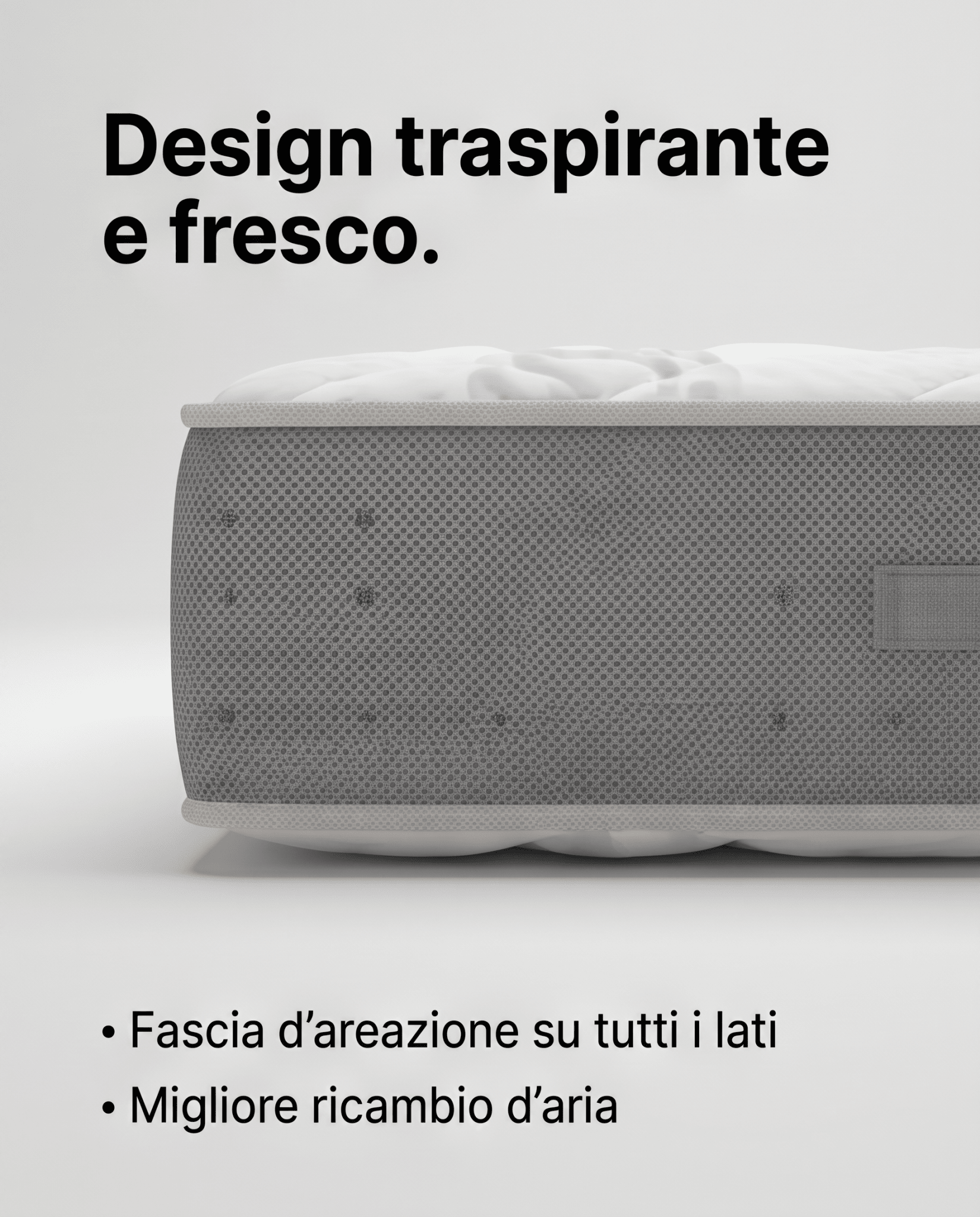 Materasso Memory Traspirante – 28 cm, Anallergico, Antiacaro | CATERINA