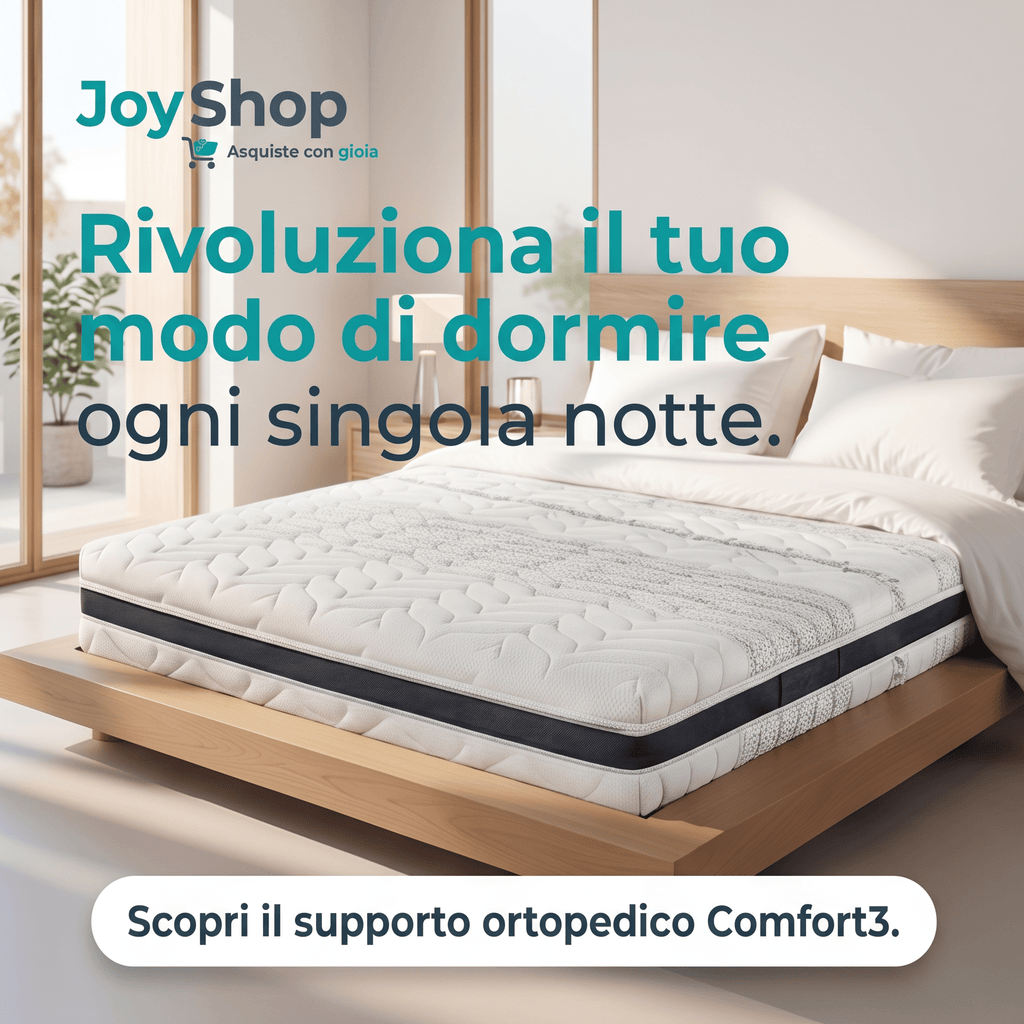 Materasso Memory Multionda – 7 Zone, 23 cm, Anallergico | COMFORT3