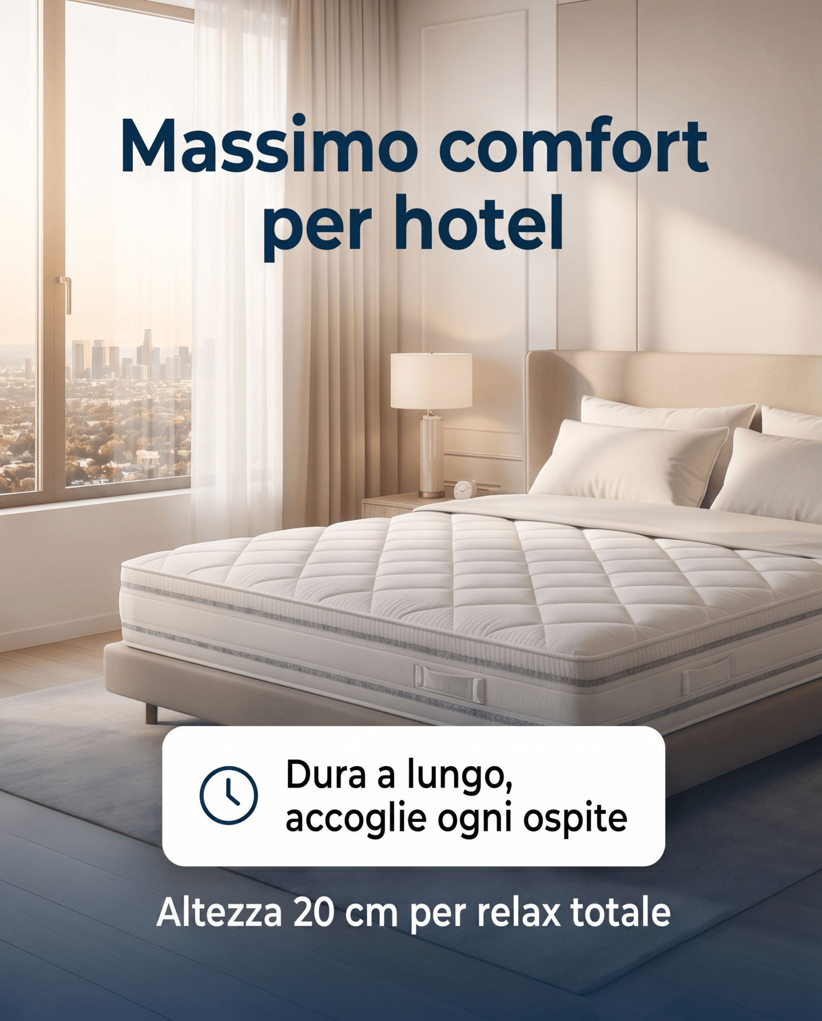 Materasso Modulare Espanso Ignifugo Certificato Classe 1 IM H20 cm