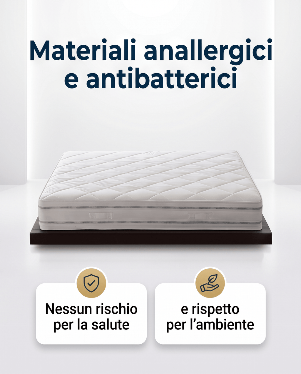 Materasso a Molle Box Ignifugo Certificato Classe 1 IM H26 cm