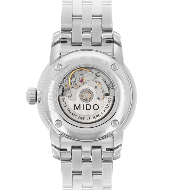 Mido orologio Baroncelli 29mm madreperla diamanti automatico acciaio M7600.4.69.1