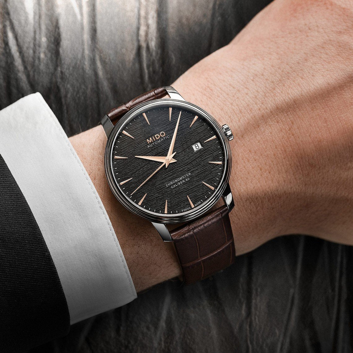 Mido orologio Baroncelli Chronometer Calibre 80 silicio automatico M027.408.16.061.00