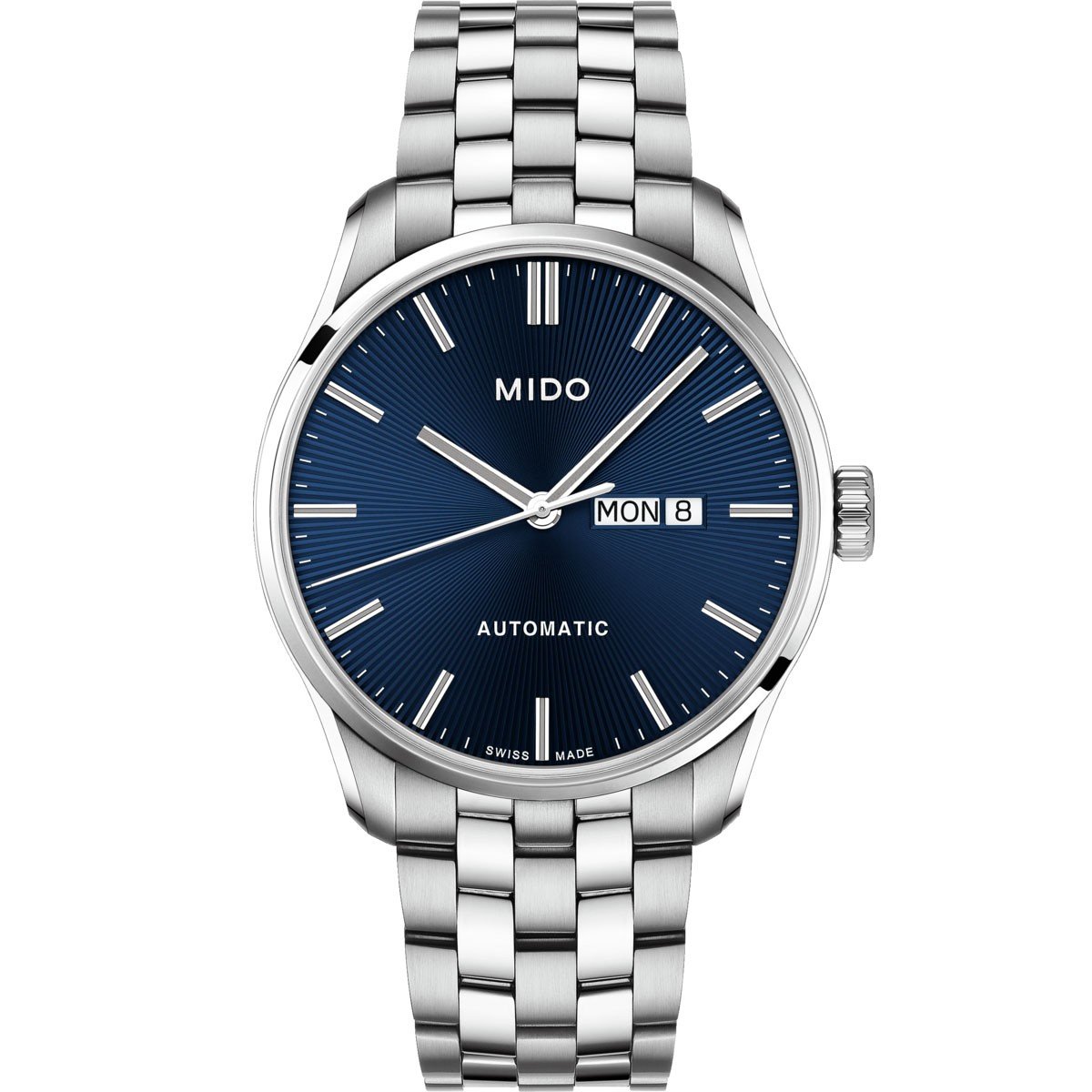Mido orologio Belluna Sunray 42,5mm blu automatico acciaio M024.630.11.041.00