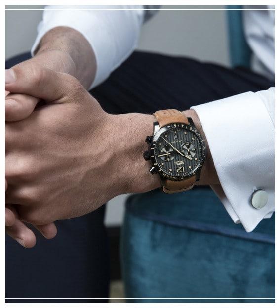 Mido orologio Multifort Chronograph Adventure 44mm antracite automatico acciaio finitura PVD nero M025.627.36.061.10