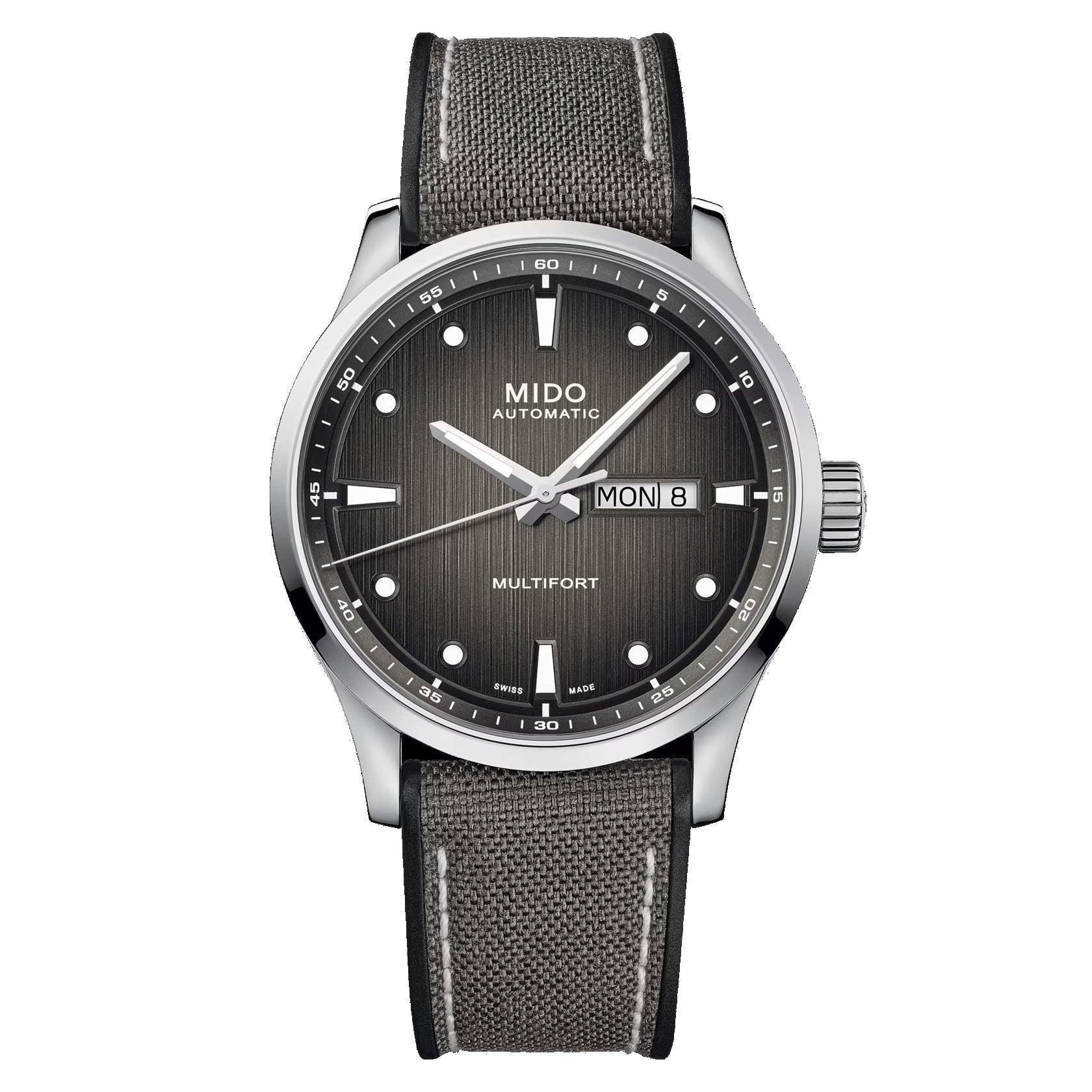 Mido orologio Multifort M 42mm grigio automatico acciaio M038.430.17.081.00