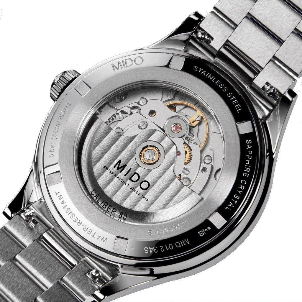Mido orologio Multifort Powerwind 40mm nero automatico acciaio M040.407.11.057.00