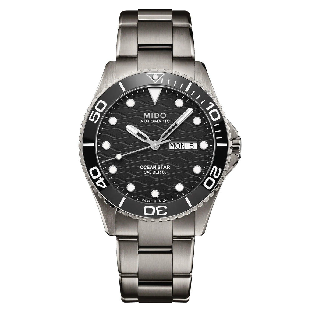Mido orologio Ocean Star 200C Titanium 42,5mm nero automatico titanio M042.430.44.051.00